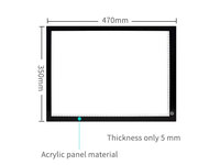 Tableau lumineux LED A3 pour dessin animé, vente directe usine, planche lumineuse en acrylique, tablette de dessin, planche d'écriture translucide pour croquis et conception
