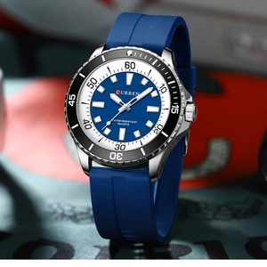 Montre-bracelet à quartz pour homme CURREN 8448, grand cadran de 44 mm, sportive, étanche, simple, avec aiguilles lumineuses - Product Image 6