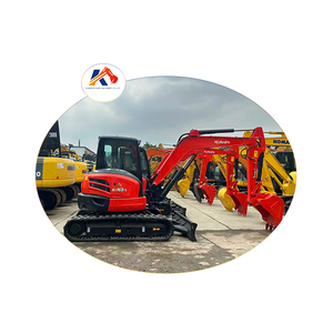 Excavatrice sur chenilles d'occasion 6 tonnes KX163-5 avec chenilles en caoutchouc, modèle 2021-2023, moteur, godet de 0,2 m³, 1000 heures d'utilisation, boîte de vitesses. - Product Image 1