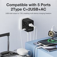 Adaptateur de voyage universel international Wontravel Global Travel Adapter Worldwide International Universal Travel Adapter Universal