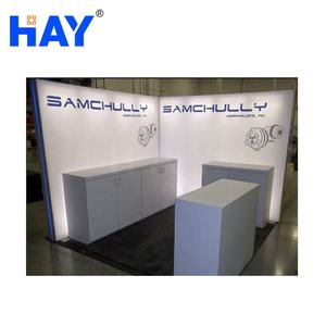 Cadre en aluminium Portatif de Nouveau Style Présentoir Double Face <span class=keywords><strong>Led</strong></span> Rétro-Éclairé Boîte à Lumière Stand D'exposition 17x9 Mètres - Product Image 4