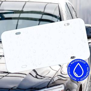 UU. 6x12 "Blanco Negro Rojo En blanco Placa de matrícula de coche Placa de matrícula de aluminio de metal Sublimación Matrícula Material de hierro Decoración - Product Image 4