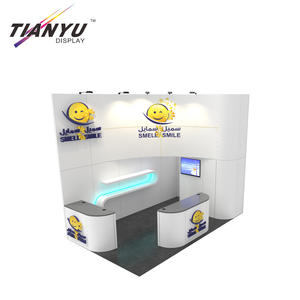 Stand d'exposition incurvé léger et réutilisable en aluminium Design Companies Science 3x2 Détachable Exhibition Booth - Product Image 2