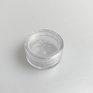 Oferta de bajo precio: Tarro de lujo transparente de plástico con purpurina para sombra de ojos en polvo suelto, con tapa de ventana. - Product Image 5