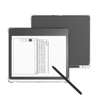 Casing Transparan Kindle Scribe 11" dengan Tempat Pensil, Pelindung Sudut Anti Benturan, Penutup E-Book TPU untuk Kindle Scribe Colorsoft 11" 2026