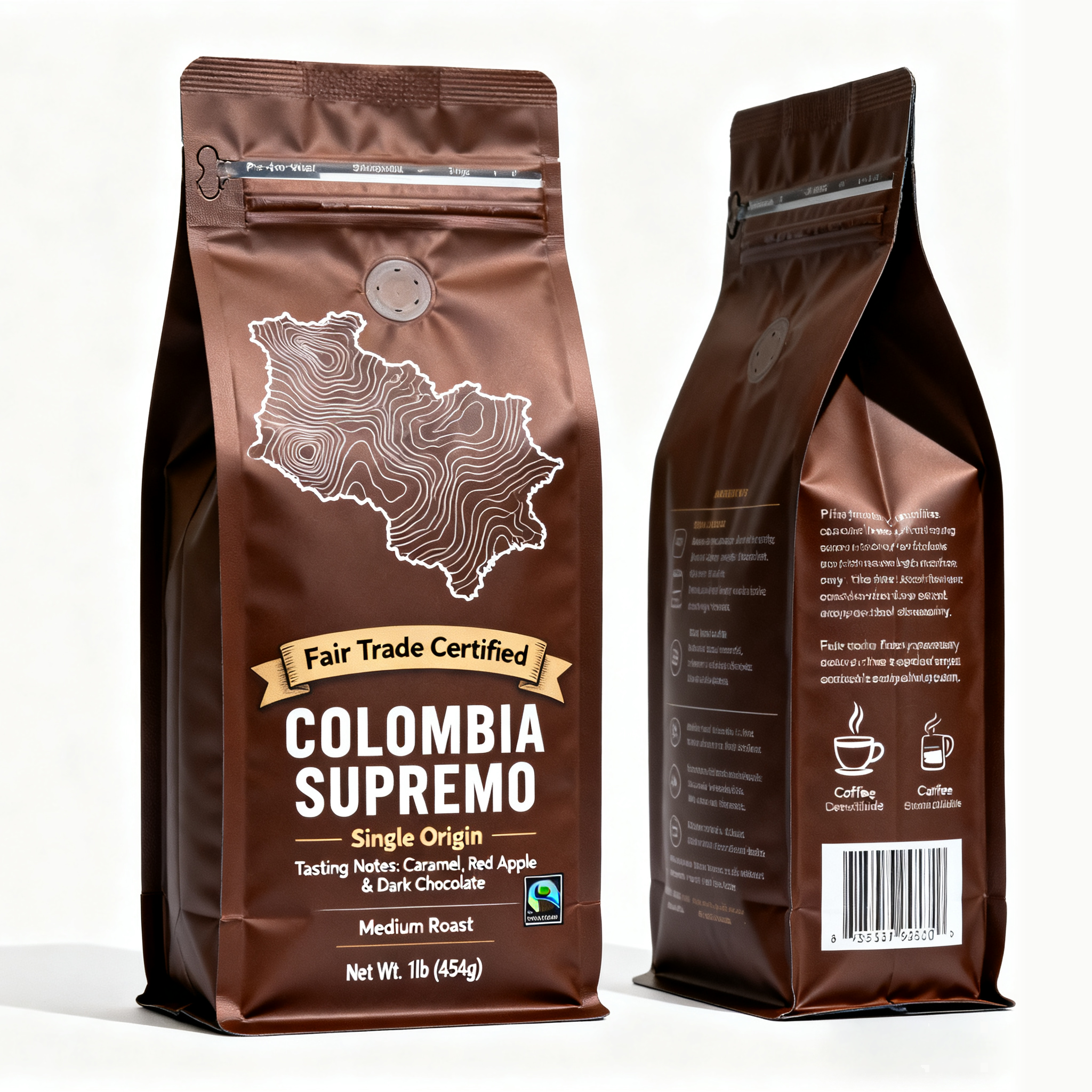 Sac à fond plat (fermeture éclair répétée)