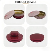 Boîte en fer blanc personnalisée professionnelle pour cosmétiques et cadeaux de festival, avec logo personnalisé, finition brillante, impression offset, forme camée, marque TW
