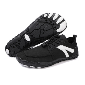 White <b>Canvas</b> Lace-up Walking Shoes With Black Logo Breathable <b>Round</b> Toe Rubber Outsole All Seasons Style - Product Image 5