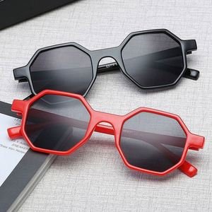 Wholesale Custom Cheap Vintage Men Polygon <b>Sunglasses</b> Small Octagon <b>Sunglasses</b> for Women - Product Image 2