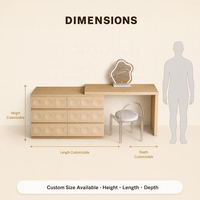Meuble de rangement intégré moderne en contreplaqué pour chambre et salon avec 5+ tiroirs et compartiments, écologique et grande capacité de rangement