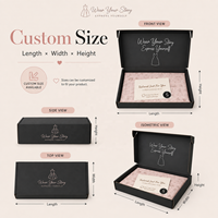 Boîtes d'expédition en carton ondulé personnalisées, boîtes d'expédition noires, logo personnalisé, emballage de boîte de lingerie pour sous-vêtements, boîte de vêtements avec sac en papier