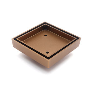 Gummi Boden ablauf Badezimmer Günstige Messing Boden ablauf, hochwertige benutzer definierte Oberflächen beschichtung quadratische Fliesen Inlay Stück - Product Image 1