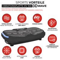 Machine d'exercice de fitness CE ROHS Entraîneur d'entraînement de plaque d'ajustement fou entier avec plaque de vibration en matériau ABS durable