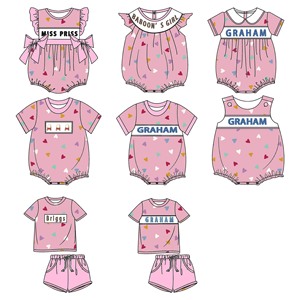 โรงงานผลิตเสื้อผ้าเด็ก Yihui รับผลิตตามแบบ ชุดรอมเปอร์เด็กแบบยูนิเซ็กซ์ สำหรับวันเกิด ผ้าถักลายพิมพ์ แขนสั้น ดีไซน์น่ารัก ตกแต่งด้วยลายปักมือ สำหรับฤดูร้อน - Product Image 6