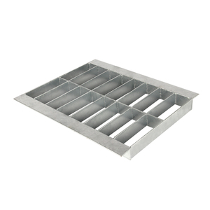 Galvanized Serrated Drainage Covers Grid <b>Steel</b> Grating Berat kg M2 Walkway Platform 32x5mm <b>Steel</b> Bar Grating Serrated <b>Flat</b> bar - Product Image 3