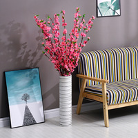 Guirlande de fleurs artificielles YM en cerisier, fausses fleurs de Sakura, toucher réel, décoratives pour toile de fond de mariage, plafond, événements, vente en gros