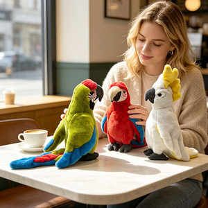<span class=keywords><strong>Venta</strong></span> al por Mayor de Fábrica: Juguetes de Peluche de Loros y Aves Realistas y Coloridos para Niños y Decoración del Hogar - Product Image 5