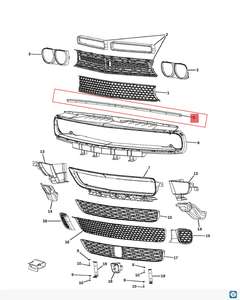 חזית פגוש מכסה מכסה מכסה המנוע עבור דודג המתמודד 2008 רצועת חותם 2022 מכסה המנוע עם מסמרות חזית פגוש חותם חותם - Product Image 3