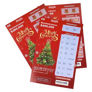 บัตรล็อตโต้พิมพ์ดิจิตอลรางวัลใหญ่บัตรคริสต์มาสชนะขายส่งบัตรลอตเตอรีแบบขูด - Product Image 6