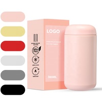 Mug isotherme personnalisé en acier inoxydable 18/8 de 400 ml avec couvercle sans BPA et base antidérapante pour le café et le thé en voyage