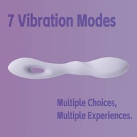 Vibrateur féminin en silicone imperméable avec 7 modes, fonctionnement silencieux à 50 dB, non lubrifié, jouet de massage pour femmes adultes