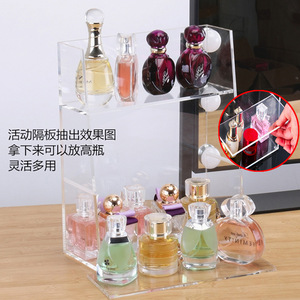 Acrylic Cosmetic <b>Storage</b> <b>Box</b> With Drawers Transparent Display For Makeup Brushes Lipstick Organizer Dressing Table Use - Product Image 4