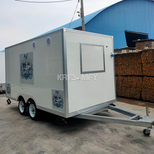 Camion-restaurant BBQ pour hot-dogs avec construction en fibre de verre pour la vente de bonbons et de nourriture de rue - Product Image 2