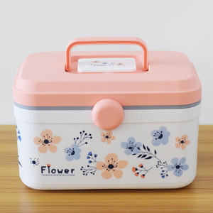 Caja de Almacenamiento de Plástico Rectangular One Love con Compartimento para Medicamentos, Cosméticos y Accesorios de Uñas - Product Image 2