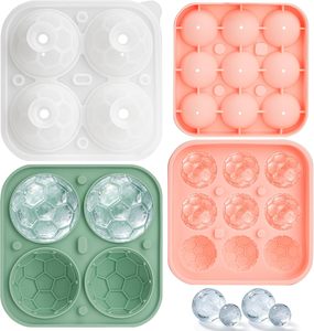 ถาดทำน้ำแข็งซิลิโคนรูปทรงลูกฟุตบอล 9 ช่อง ปลอดสาร BPA เกรดสำหรับอาหาร เหมาะสำหรับเครื่องดื่มในบาร์และงานปาร์ตี้ - Product Image 1