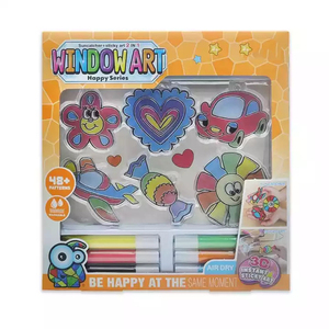 Set per Disegno su Finestre Fai-da-Te, Adesivi Acrilici per Finestre con Cartoni Animati Carini e Kawaii - Product Image 5