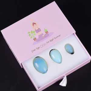 Usine haute qualité jade pierres précieuses baguettes yoni oeufs 3-pcs ensemble <span class=keywords><strong>néphrite</strong></span> oeufs - Product Image 6