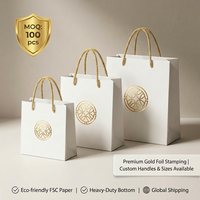 Emballage cadeau en papier d'art écologique de luxe en gros, recyclable, avec poignées en ruban personnalisées pour vêtements, sous-vêtements, chaussettes, perruques