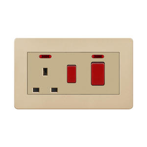 Prises de courant électrique mural modèle britannique prises de commutateur électrique mural vente à chaud du fabricant - Product Image 4