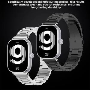 Bracelet en acier inoxydable à trois billes pour Xiaomi Mi 8 Pro, bracelet pour <span class=keywords><strong>montre</strong></span> 9 Pro, bracelet pour Redmi Watch 6/5/4 - Product Image 3