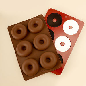 Molde de Silicona para Pastel en Forma de Media Bola de 6 Cavidades, Moldes para Jabón, Bandeja para Cubitos de Hielo, Velas, Dulces, Repostería, Uso a Altas Temperaturas, Desechable - Product Image 1