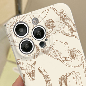 Funda Protectora Rígida para Teléfono Móvil con Diseño de Botas, Hombre, Gorra, Guitarra, Foto, Proceso de Impresión, para iPhone 8, X, Xr, Xs, 11, 12, 13, 14, 15, 16, 17 Pro Max - Product Image 3