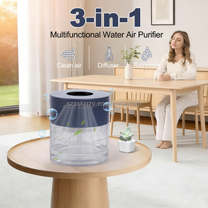 Humidificador de aire con aromaterapia USB, <span class=keywords><strong>difusor</strong></span> de <span class=keywords><strong>aceites</strong></span> <span class=keywords><strong>esenciales</strong></span> con botones de pantalla táctil y luz nocturna de 8 colores - Product Image 3