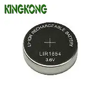 Kingkong 브랜드 LIR1654 3.6V 115mAh 리튬 이온 충전식 버튼 셀 배터리