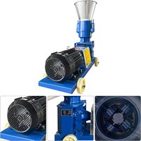 Machine à granulés d'aliments pour animaux en acier au carbone 20, 220V, directement de l'usine, pour la production d'aliments à base de paille pour bovins, poulets et chèvres