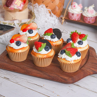 Nieuwe simulatie papieren cupcake nep zacht geurend model display rekwisiet voedselmodel kastdecoratie bruiloft rekwisiet