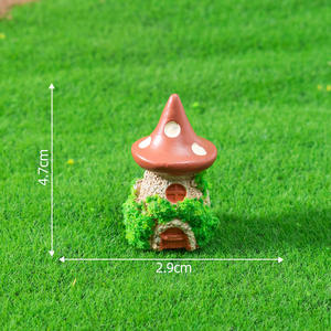 Décoration de <span class=keywords><strong>jardin</strong></span> féerique en résine peinte à la main, motif abstrait artistique de dessin animé, champignon magique, maison en souche, vente en gros - Product Image 5