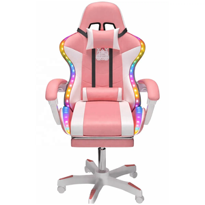 <span class=keywords><strong>Sedia</strong></span> <span class=keywords><strong>da</strong></span> <span class=keywords><strong>Gaming</strong></span> Rosa RGB in Pelle PU, <span class=keywords><strong>Sedia</strong></span> E-Sports per Computer e Ufficio, Reclinabile e Regolabile in Altezza, Modello Scorpion con Funzione Massaggio - Product Image 4