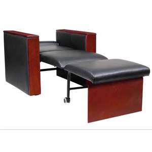Chaise de compagnon d'<span class=keywords><strong>hôpital</strong></span> canapé-<span class=keywords><strong>lit</strong></span> pliant pour le dormeur de préposé au patient avec coussin en mousse pour meubles - Product Image 3