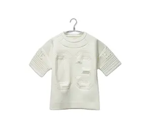 Lurxry 3D 浮雕空间棉超大 t恤毛衣衬衫与定制标志