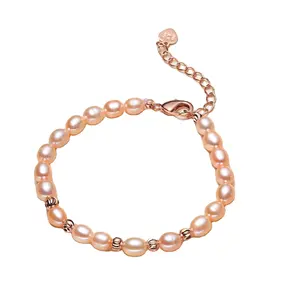 Natural Pearl Factory Supplier Cultured Pearl Bracelet With Mixcolor Freshwater Pearl Bracelet Jewelry