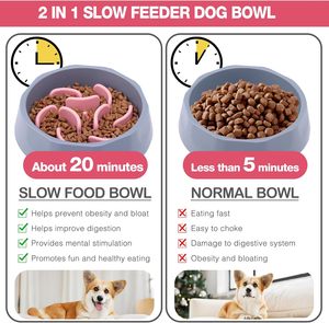 Comedero Lento para Perros de Silicona Ecológico y Lujoso, Antideslizante, con Capacidad de 700 ml y Tapete de Agua - Product Image 2