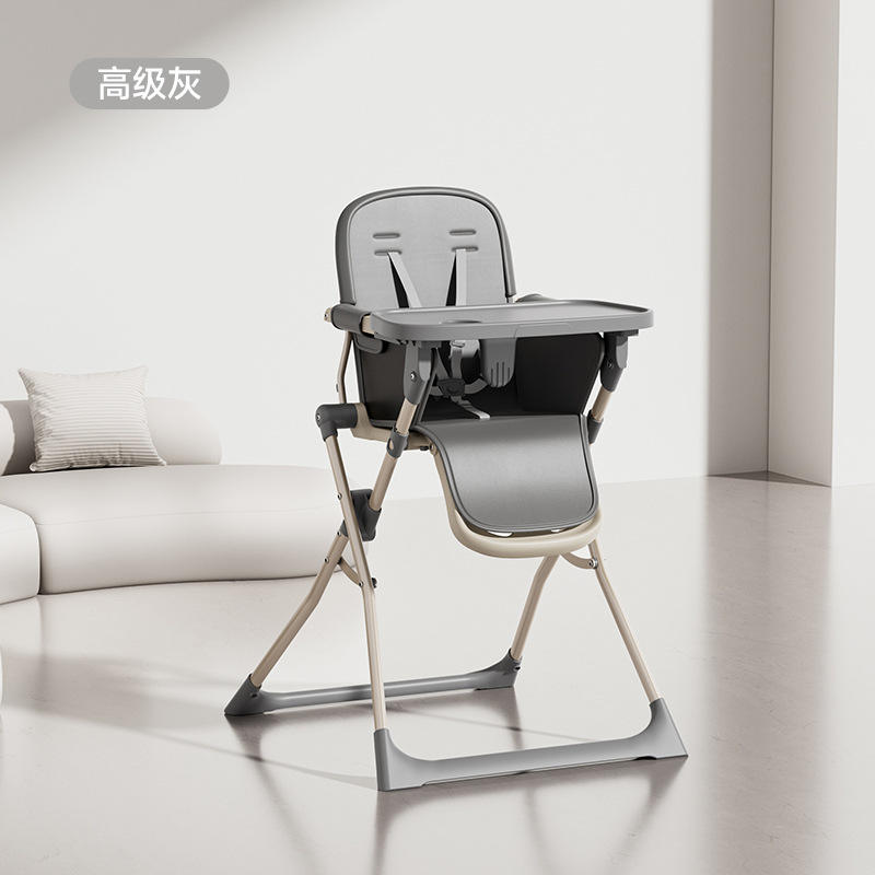 Chaise de salle à manger pliable grise