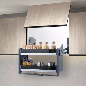 Cestelli a fune <span class=keywords><strong>per</strong></span> ascensori da cucina da 600 mm personalizzati all'ingrosso, design <span class=keywords><strong>in</strong></span> <span class=keywords><strong>ferro</strong></span> grigio multiuso di alta qualità, stile moderno - Product Image 2