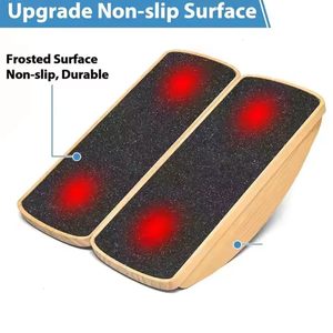 Solid Wood Footrest Balance <b>Board</b> Non Slip Standing <b>Mat</b> For Single Leg Training Fitness Exercise Equipment - Product Image 5