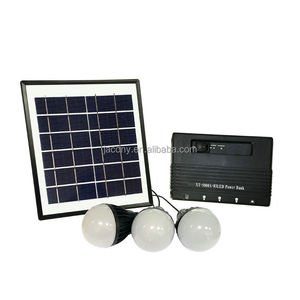 4W 5V ngoài trời năng lượng mặt trời Power Panel di động 3 bóng Đèn Ngoài Trời khẩn cấp ánh sáng năng lượng mặt trời cắm trại đèn lồng hệ thống <span class=keywords><strong>Kit</strong></span> - Product Image 5